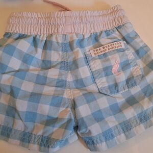 The Beaufort Bonnet Company Kids Swim Trunks - White